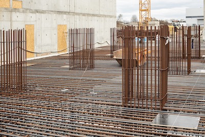 Kraftwerk Bewehrung Sohlplatte